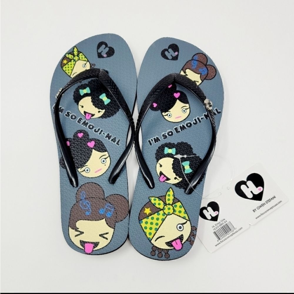 NWT Harajuku Lovers Emojo Flip Flops various sizes